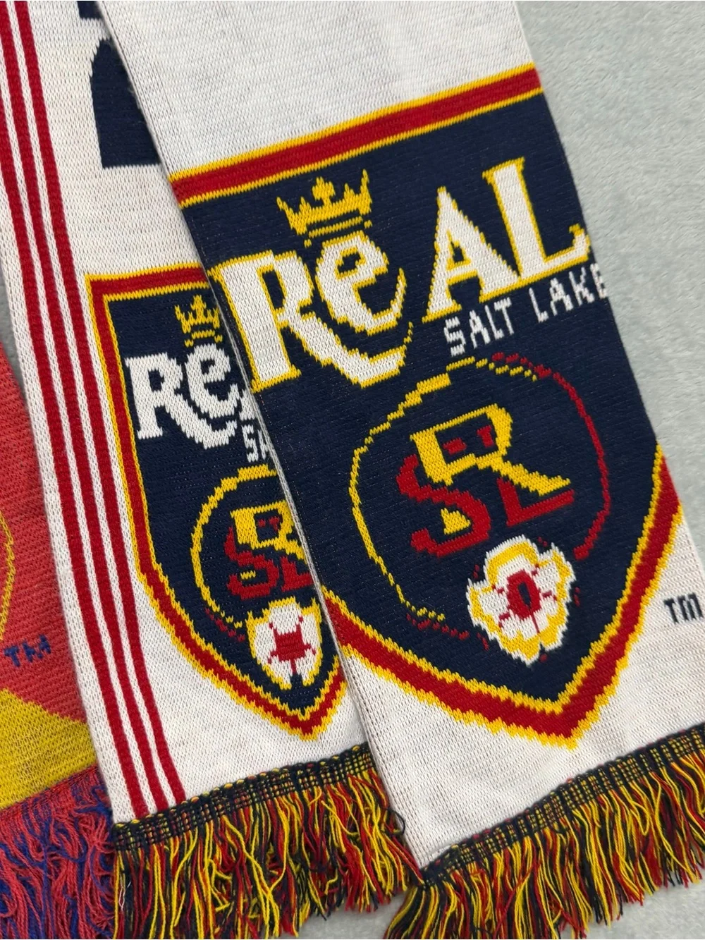 2 Pack Real Salt Lake MLS Adidas Unisex Scarf Soccer Football Futbol Utah Fringe